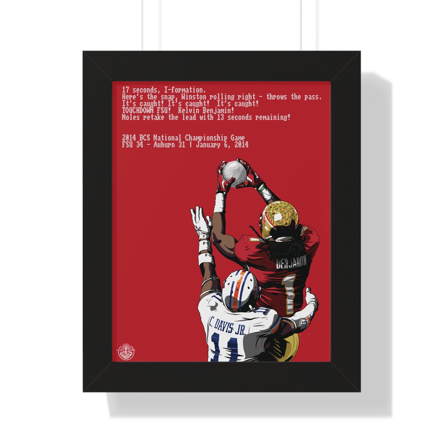 '13 Crystal Catch - Framed Vertical Poster
