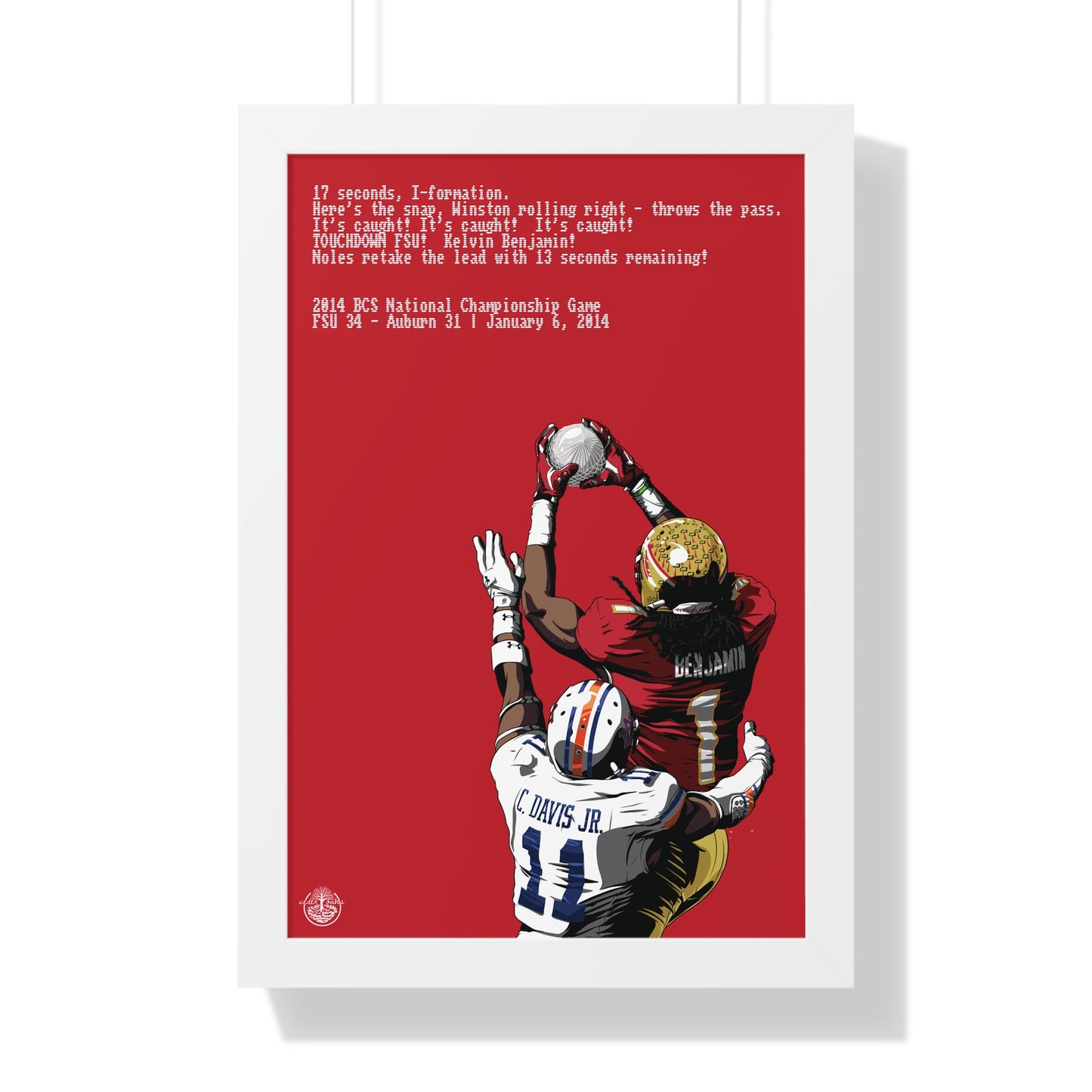 '13 Crystal Catch - Framed Vertical Poster