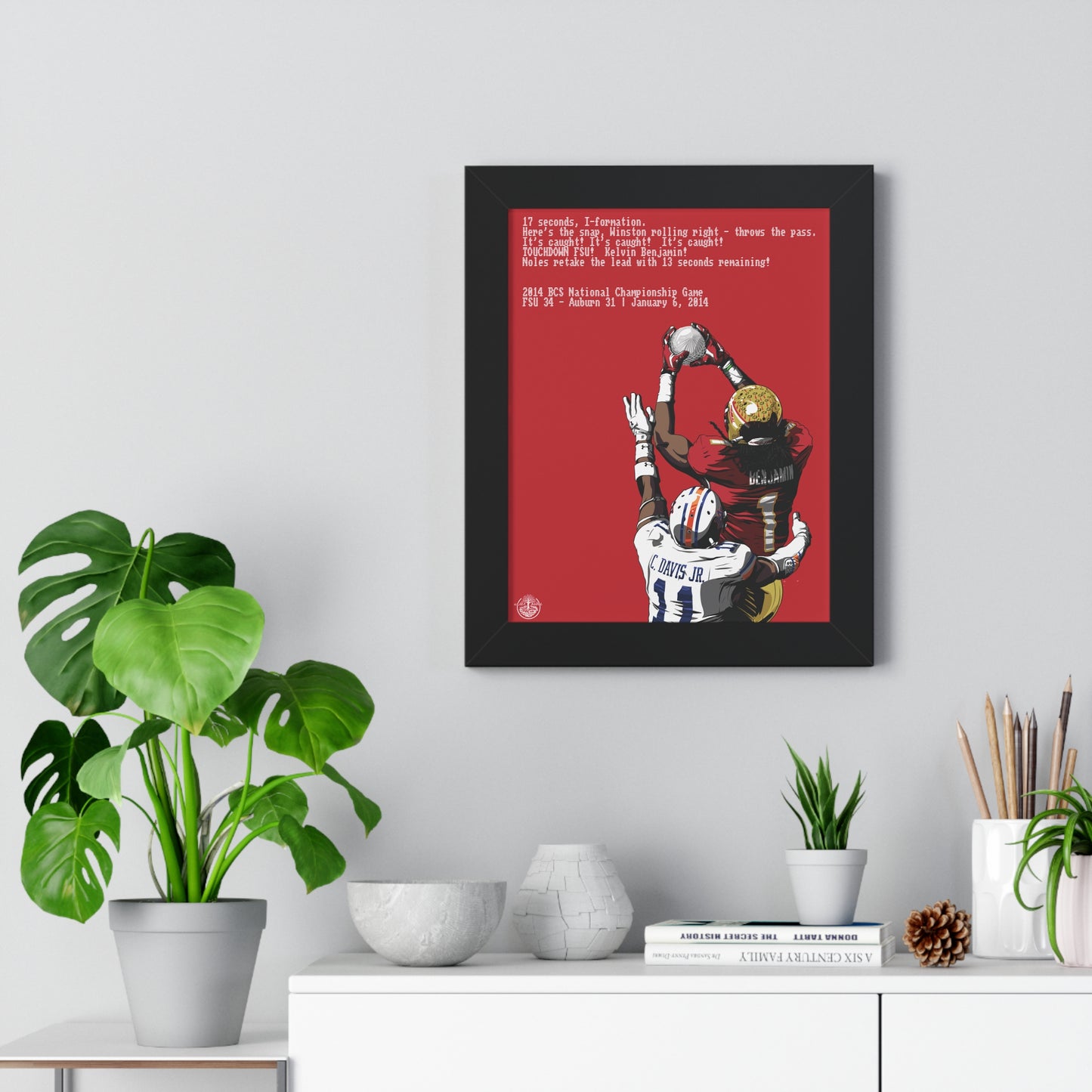 '13 Crystal Catch - Framed Vertical Poster
