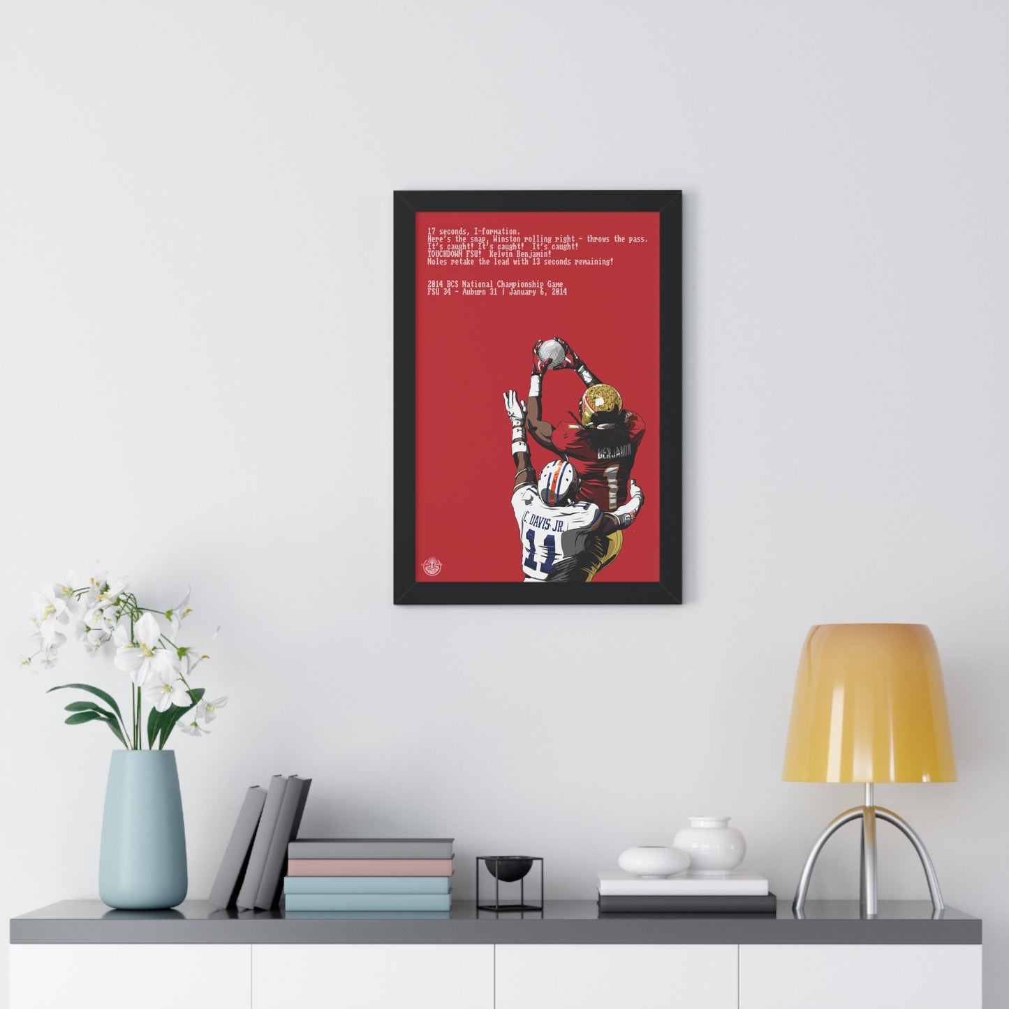 '13 Crystal Catch - Framed Vertical Poster