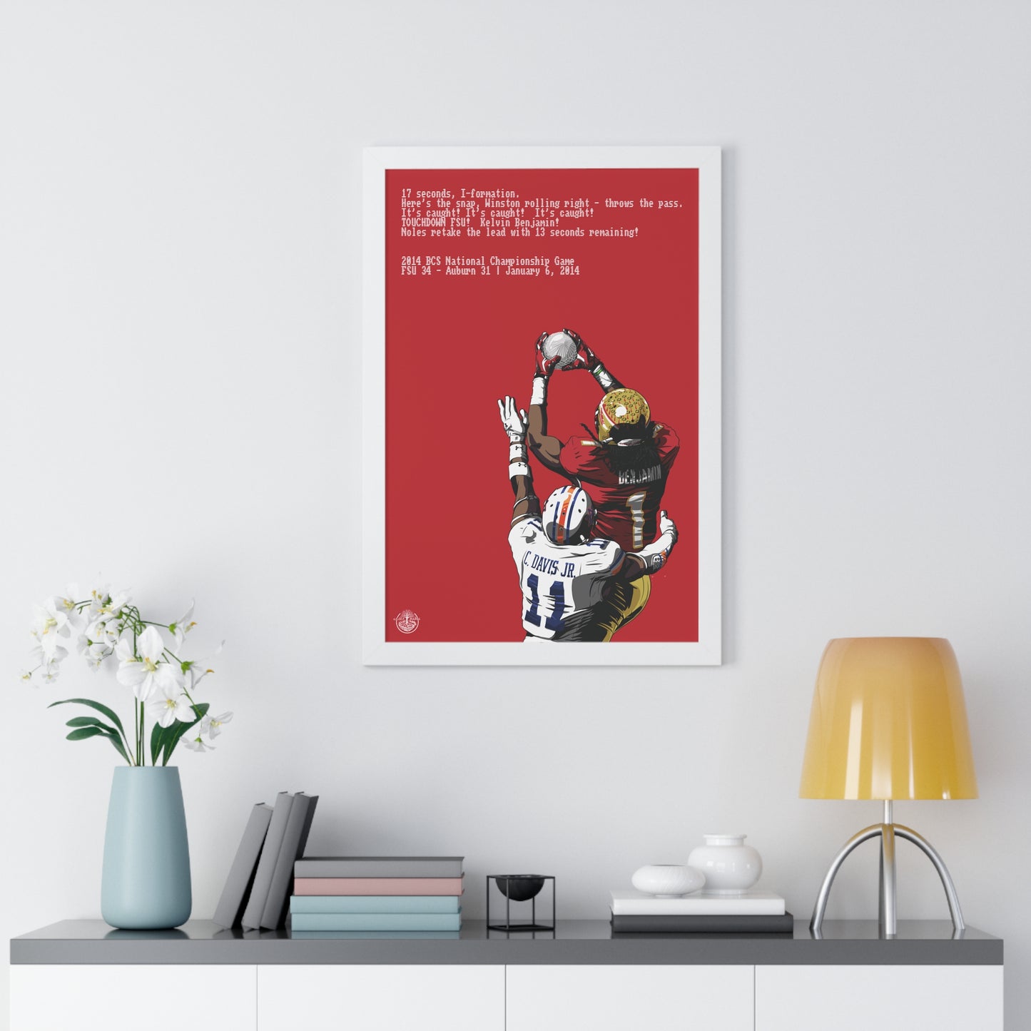 '13 Crystal Catch - Framed Vertical Poster