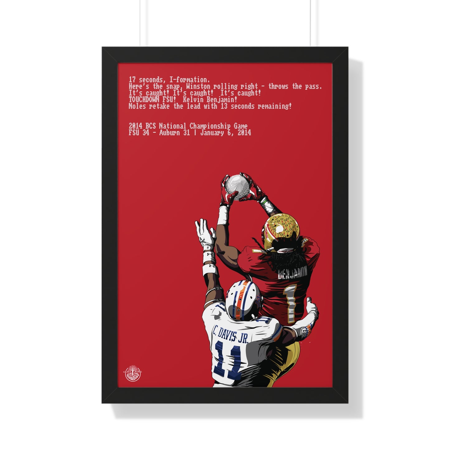 '13 Crystal Catch - Framed Vertical Poster