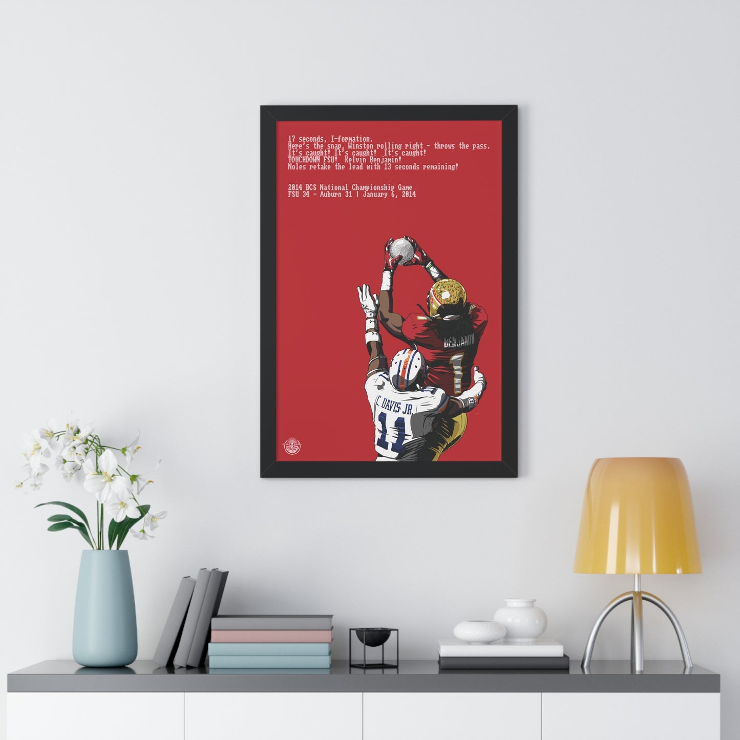 '13 Crystal Catch - Framed Vertical Poster