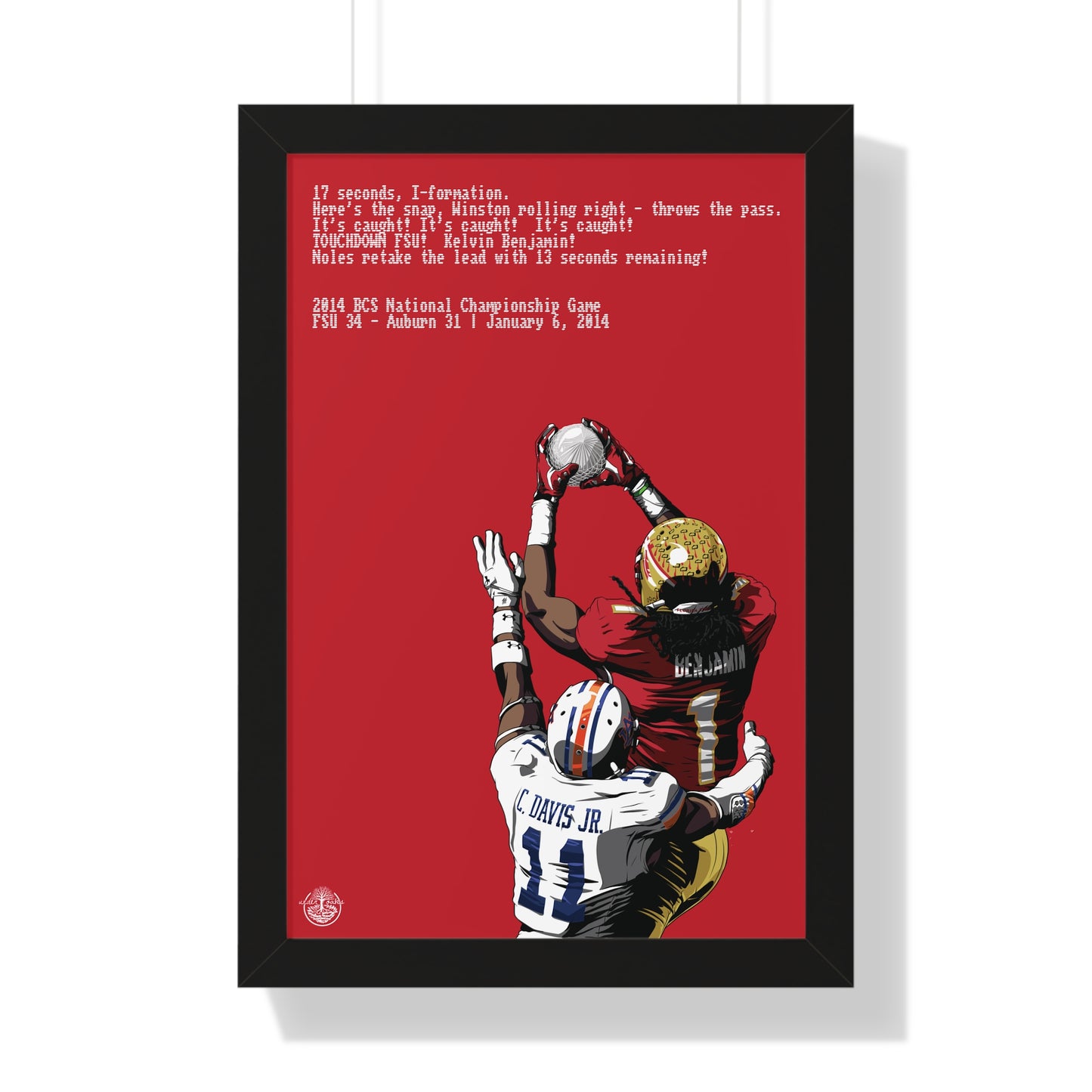 '13 Crystal Catch - Framed Vertical Poster