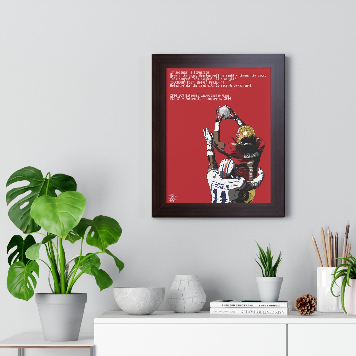 '13 Crystal Catch - Framed Vertical Poster