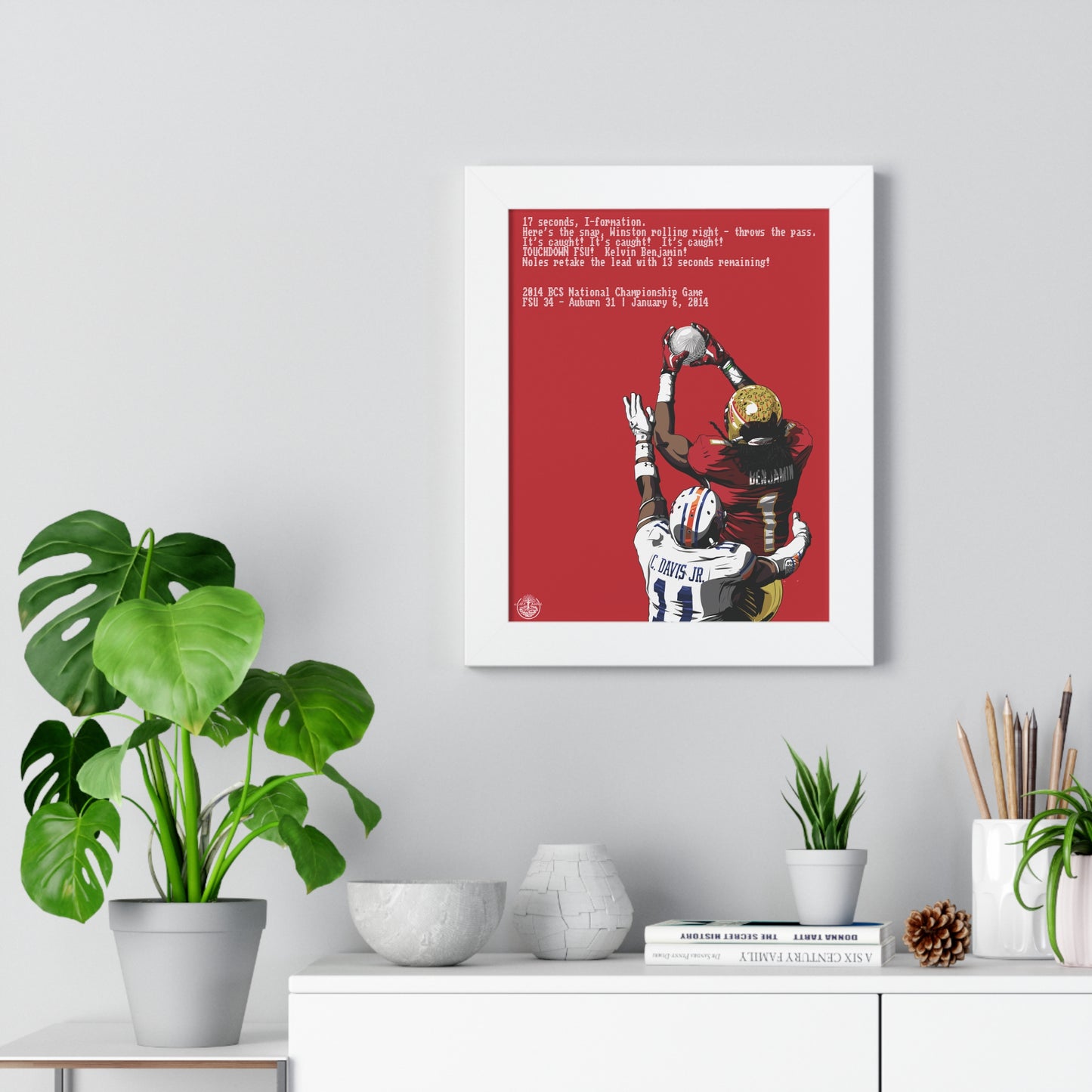 '13 Crystal Catch - Framed Vertical Poster