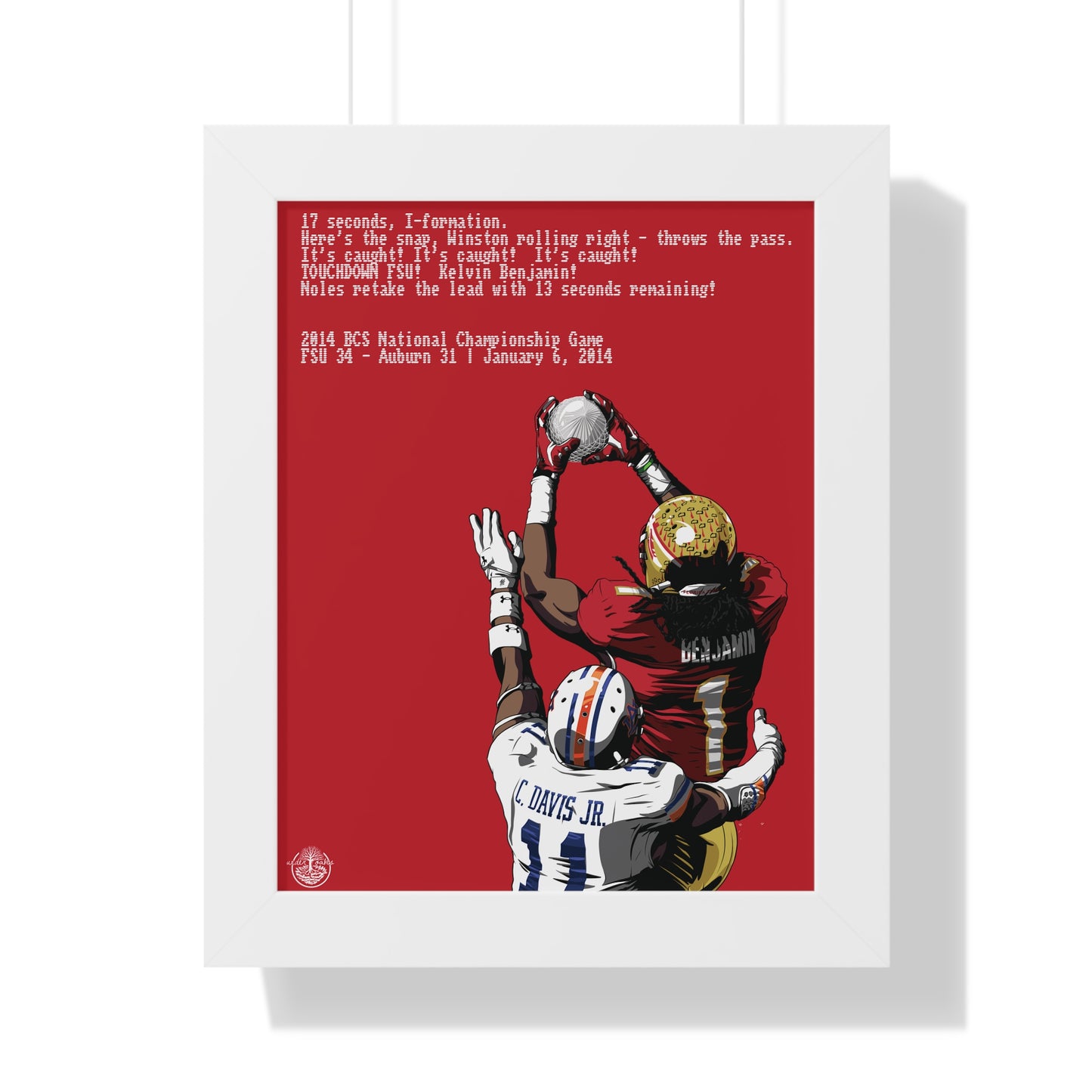 '13 Crystal Catch - Framed Vertical Poster