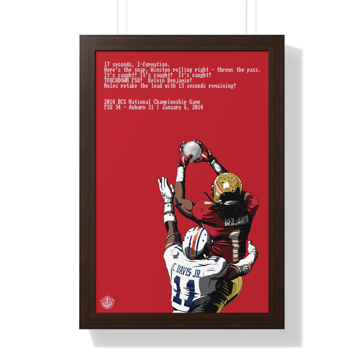 '13 Crystal Catch - Framed Vertical Poster