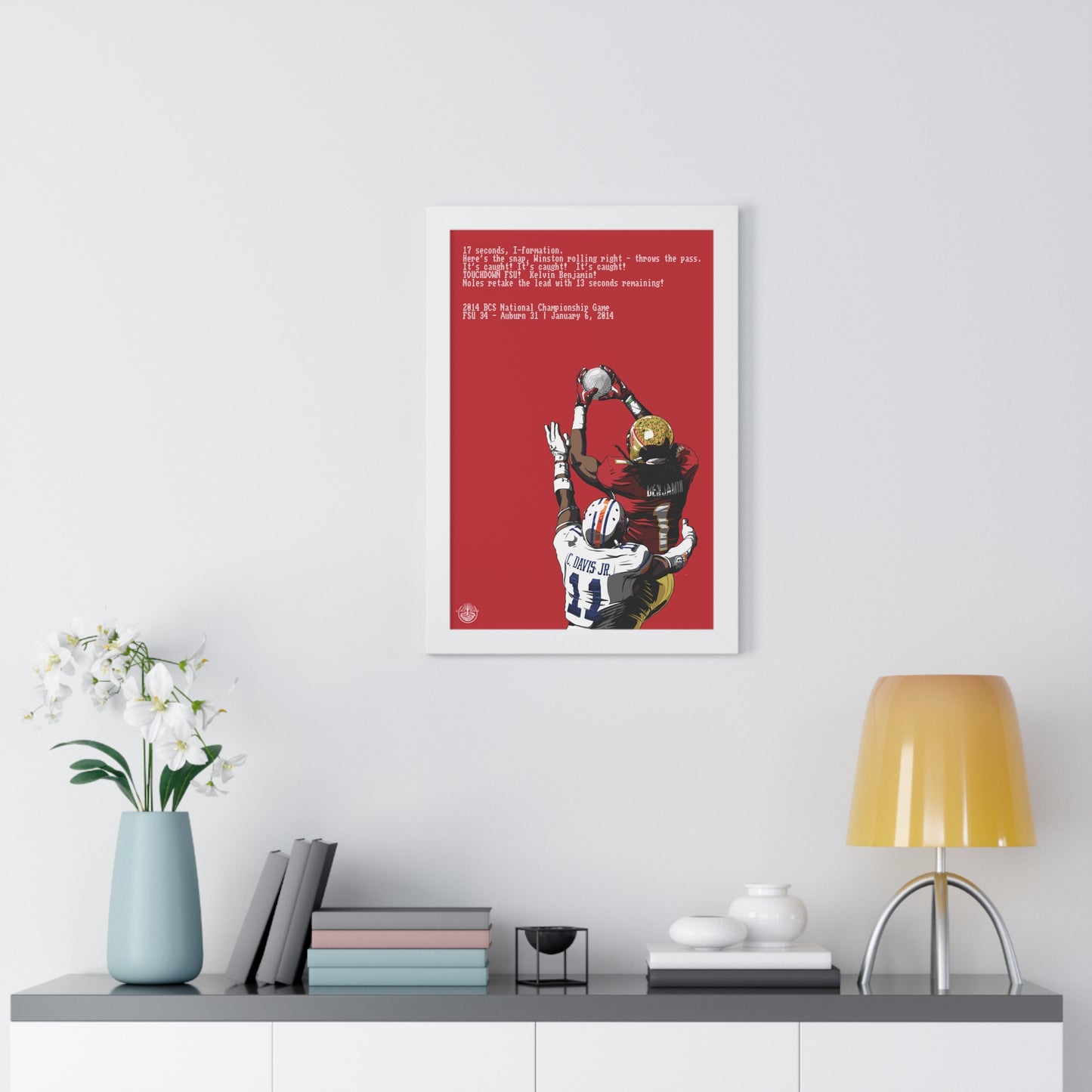 '13 Crystal Catch - Framed Vertical Poster