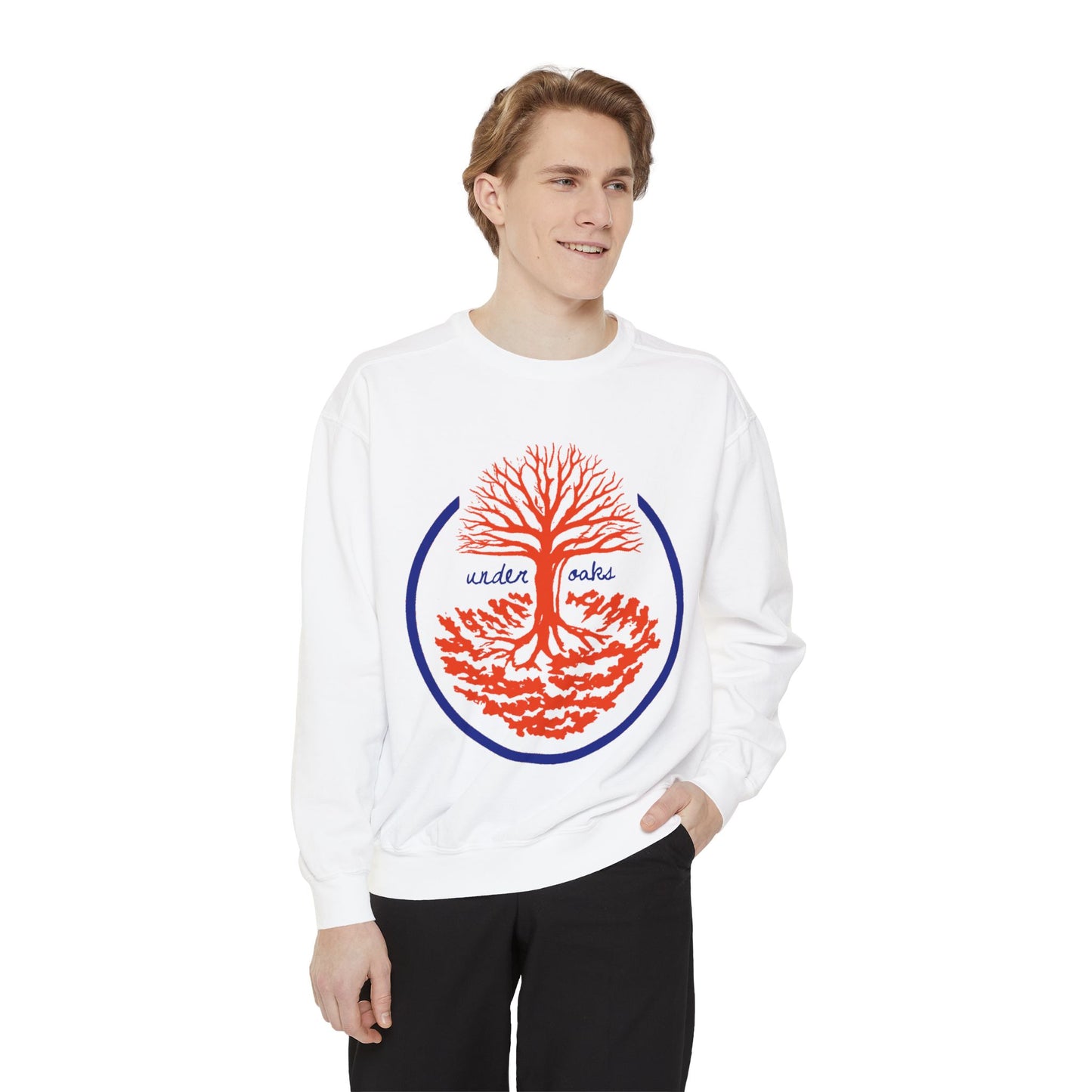 Gainesville Under Oaks Logo Unisex Garment-Dyed Sweatshirt