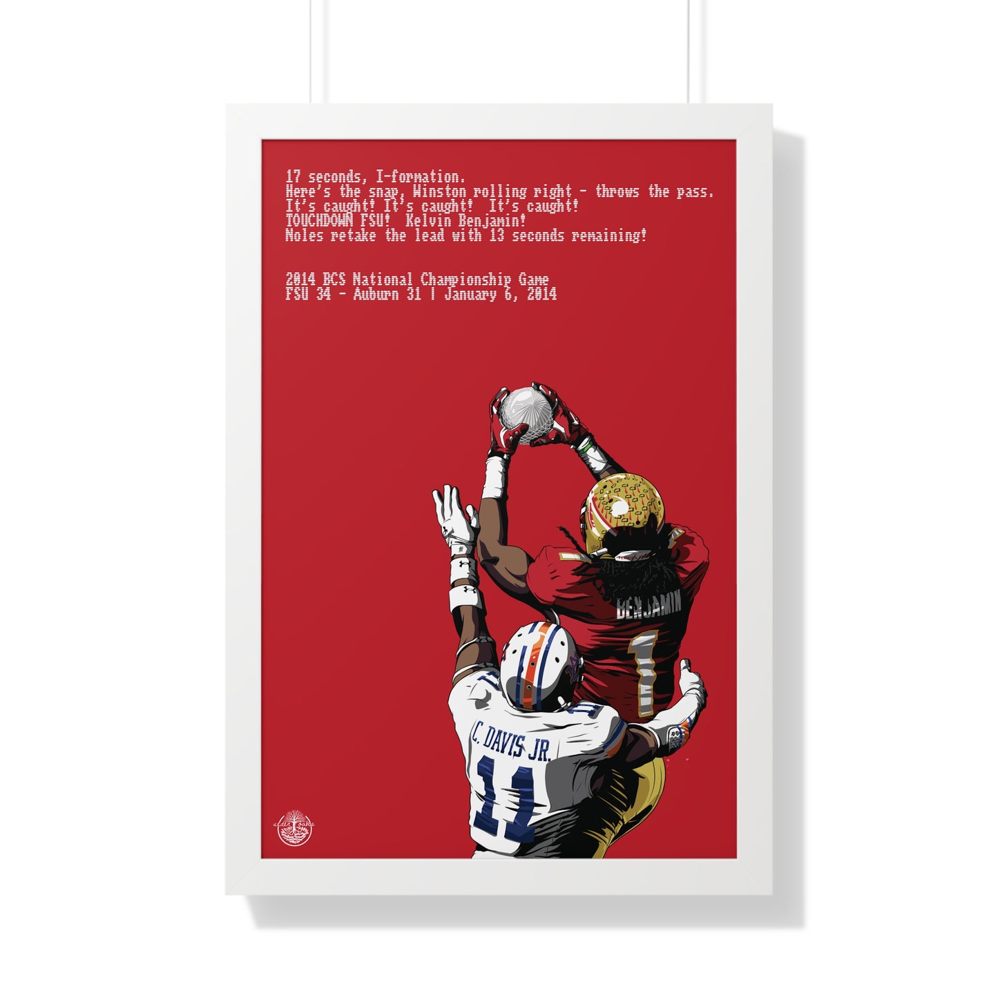 '13 Crystal Catch - Framed Vertical Poster