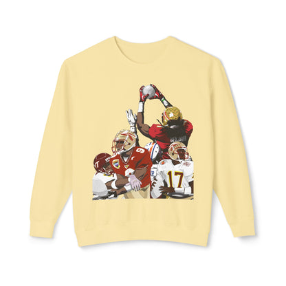 Crystal Catch Trio - Unisex Lightweight Crewneck Sweatshirt