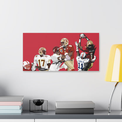 Crystal Catch Trio Stretched Canvas