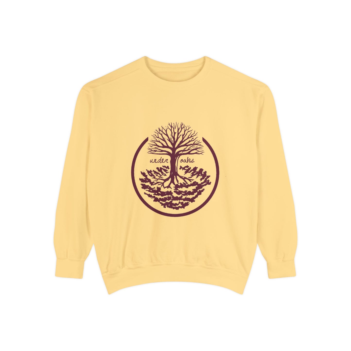 Tallahassee Under Oaks Logo  Unisex Garment-Dyed Sweatshirt