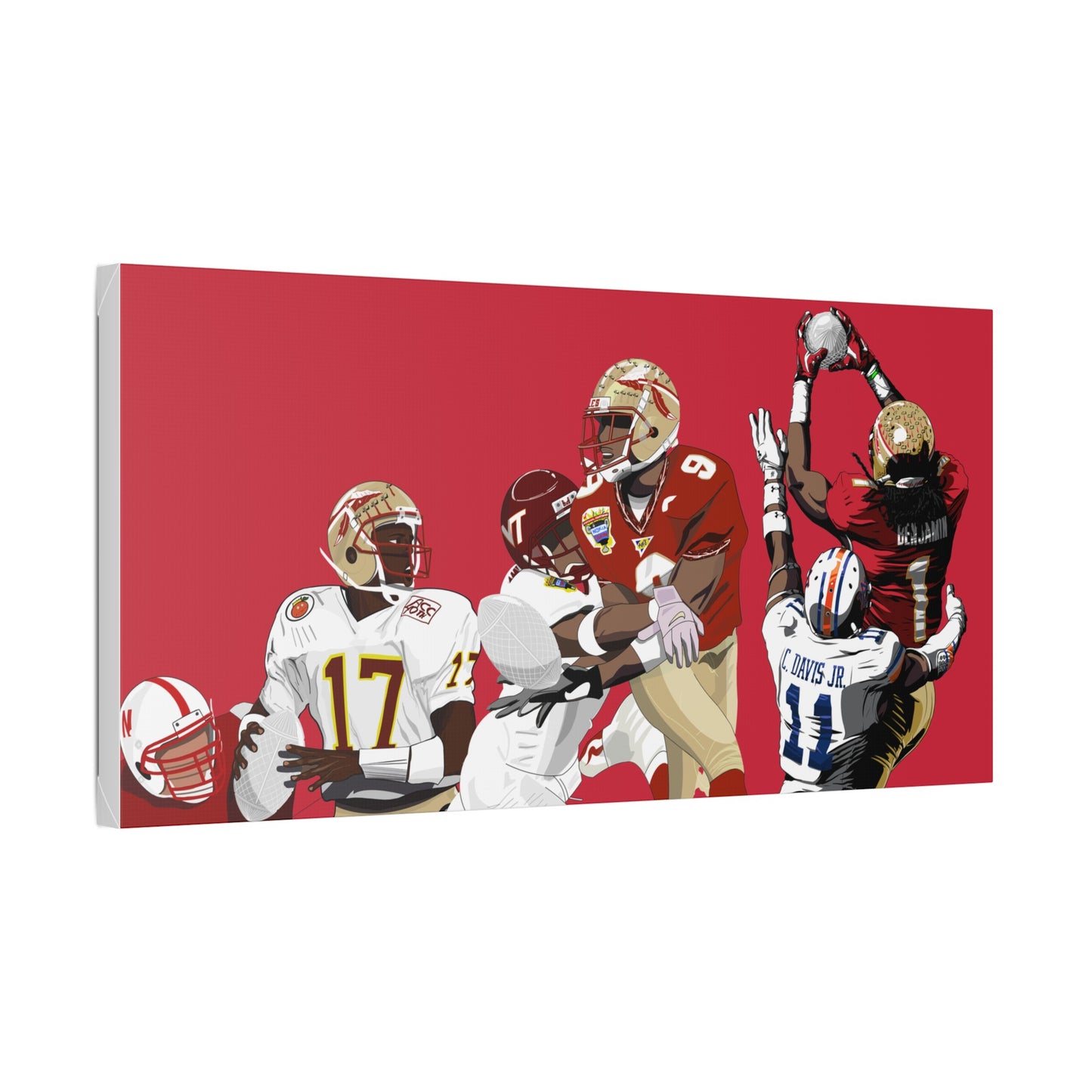 Crystal Catch Trio Stretched Canvas