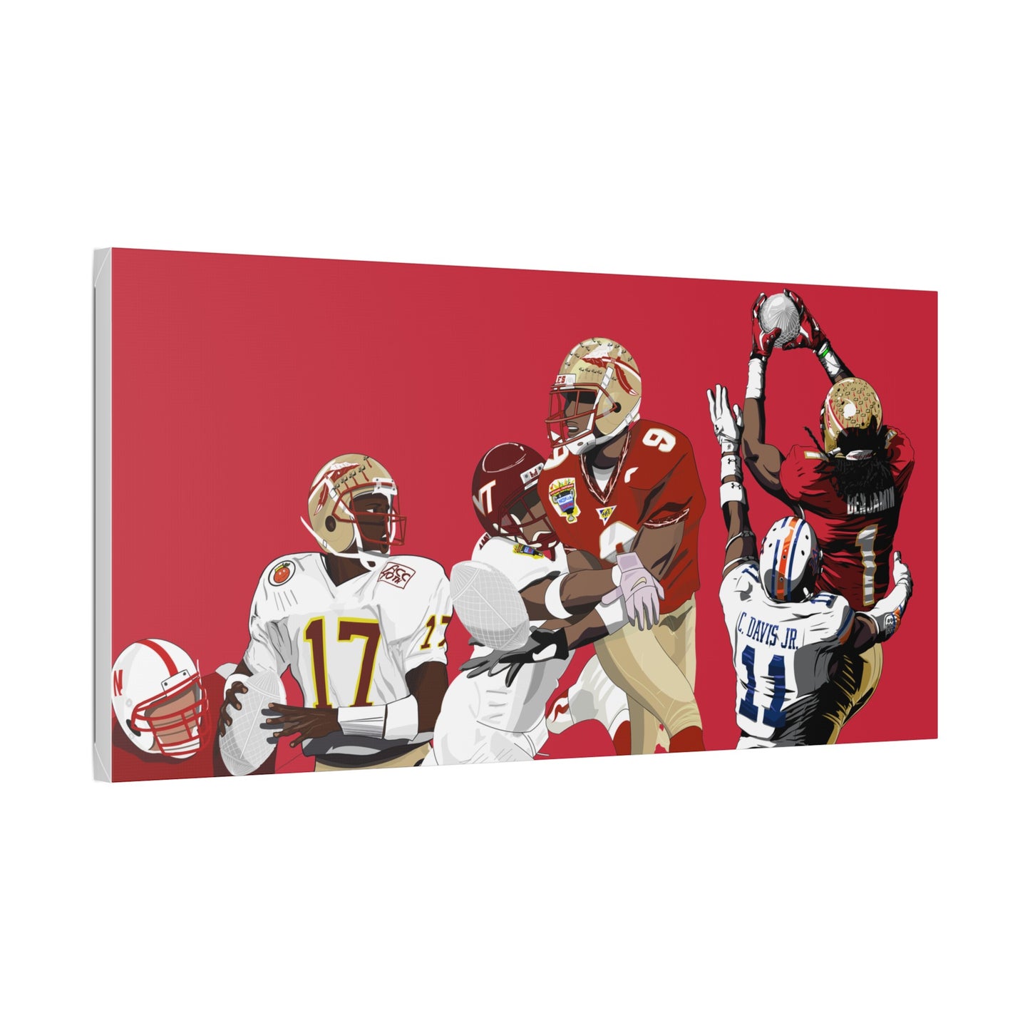 Crystal Catch Trio Stretched Canvas