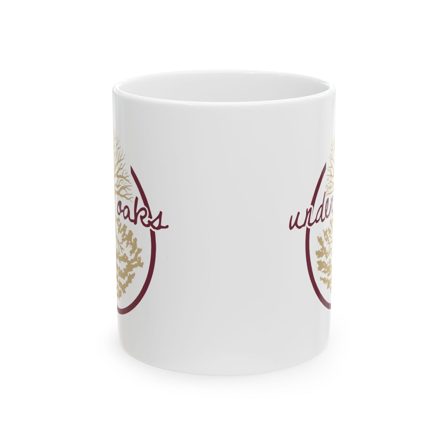 Under Oaks Coffee Mug with Garnet and Gold Logo