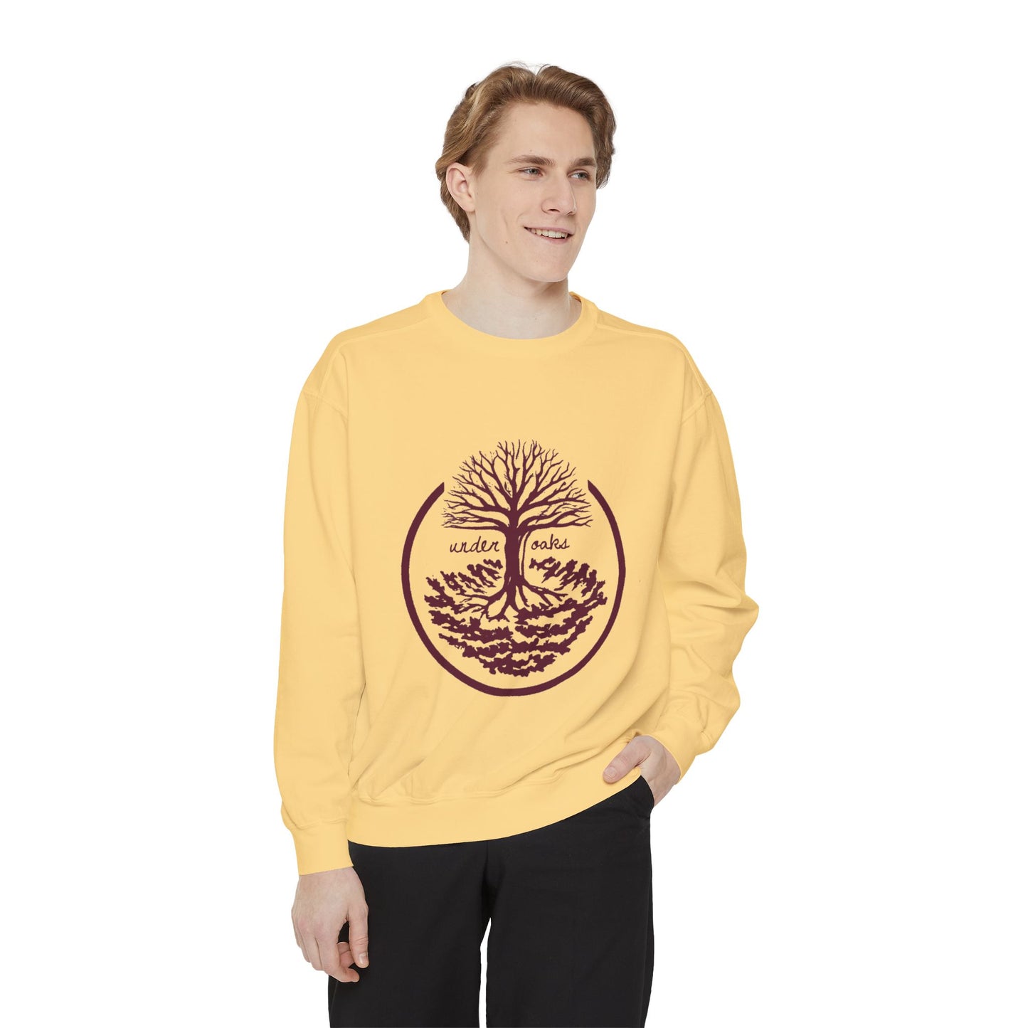 Tallahassee Under Oaks Logo  Unisex Garment-Dyed Sweatshirt