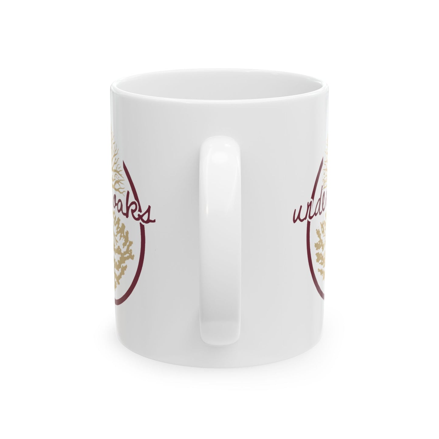 Under Oaks Coffee Mug with Garnet and Gold Logo