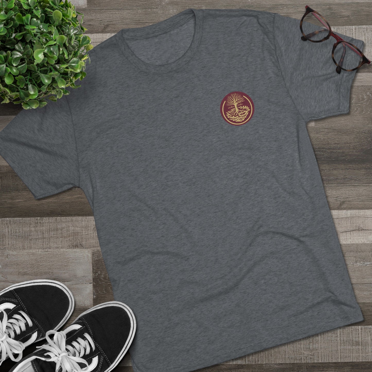 Tallahassee Under Oaks Logo Left / Unisex Tri-Blend Crew Tee