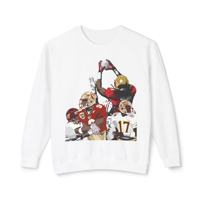 Crystal Catch Trio - Unisex Lightweight Crewneck Sweatshirt