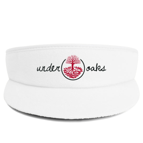 Under Oaks Script Logo Terry High Crown Visor