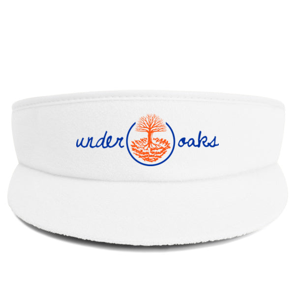 Under Oaks Script Logo Terry High Crown Visor